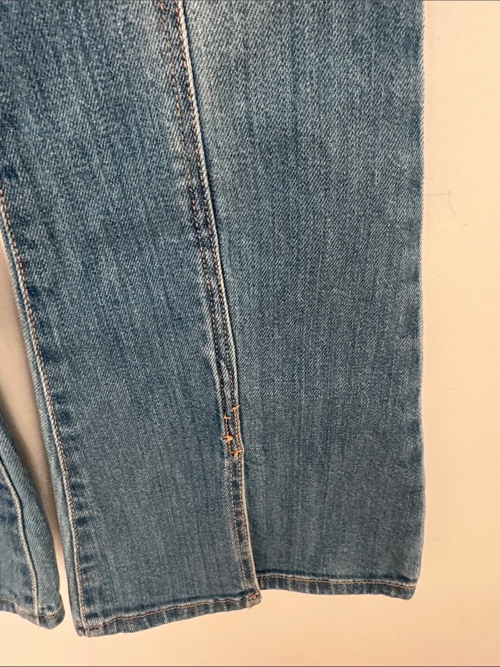OshKosh B’gosh Flare Girls Jeans Adjustable Waist Light Wash Seam Bell Bottom 12